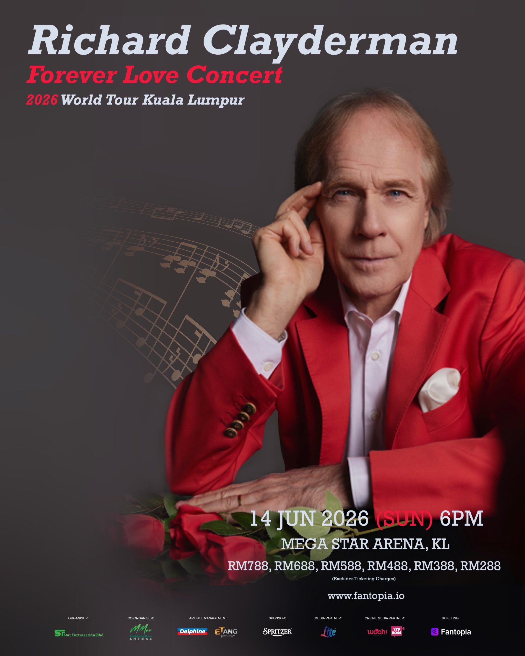 You are currently viewing Richard Clayderman《Forever Love Concert 2026 World Tour》@ Mega Star Arena
