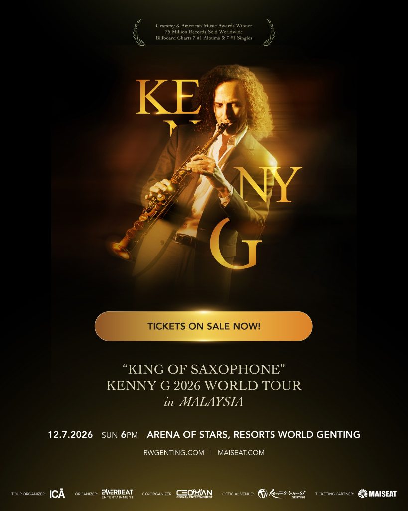 Read more about the article Kenny G《萨克斯之王》2026 全球巡回演唱会 @ Arena Of Stars